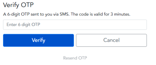 SSO Verify OTP